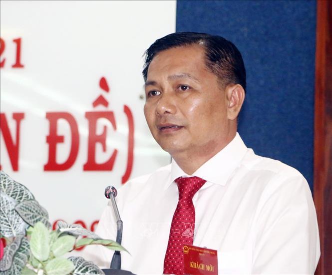 Ông Trần Văn Lâu, Phó Bí thư Thành ủy Cần Thơ (mới) nhiệm kỳ 2020 - 2025 giữ chức vụ Chủ tịch Ủy ban nhân dân thành phố Cần Thơ (mới) nhiệm kỳ 2021 - 2026. Ảnh: Trung Hiếu - TTXVN