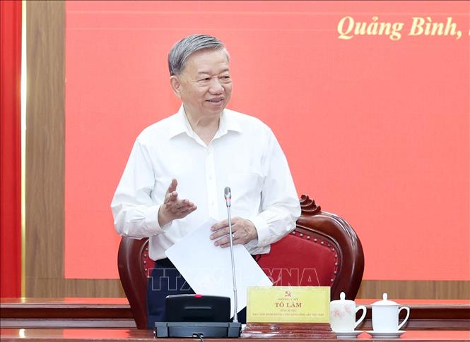 Tổng Bí thư Tô Lâm phát biểu. Ảnh: Thống Nhất – TTXVN