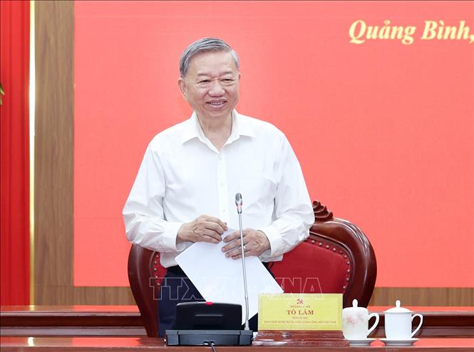 Tổng Bí thư Tô Lâm phát biểu. Ảnh: Thống Nhất – TTXVN