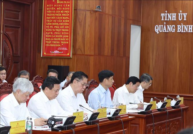 Các đại biểu tham dự buổi làm việc. Ảnh: Thống Nhất – TTXVN