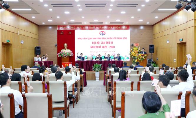 Đại hội bầu Ban Chấp hành nhiệm kỳ 2025 – 2030. Ảnh: Phương Hoa - TTXVN 