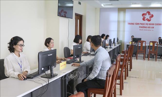 Toàn cảnh buổi vận hành thử nghiệm lần 2 mô hình chính quyền địa phương 2 cấp trên địa bàn thành phố Hải Phòng (mới) của thành phố Hải Phòng và tỉnh Hải Dương. Ảnh: Hoàng Ngọc – TTXVN 
