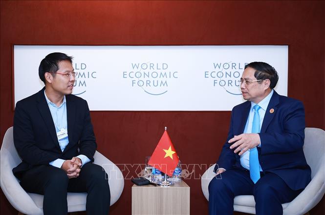 Thủ tướng Phạm Minh Chính tiếp ông Tan Yinglan, Tổng Giám đốc điều hành Quỹ Đầu tư mạo hiểm Insignia Ventures Partners (Singapore). Ảnh: Dương Giang-TTXVN