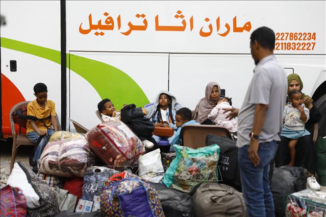 Người tị nạn Sudan tại Cairo, Ai Cập ngày 13/4/2025. Ảnh: THX/TTXVN