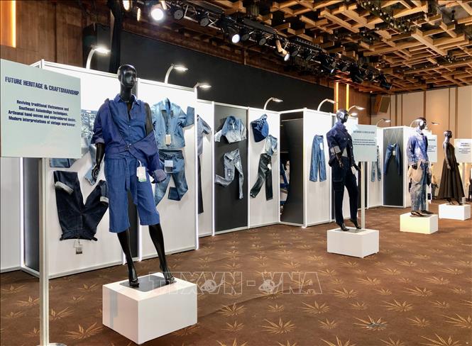 A “DENIM BAZAAR” area where Vietnamese fashion brands will display their innovative denim products, including recycled ones. VNA Photo: Mỹ Phương