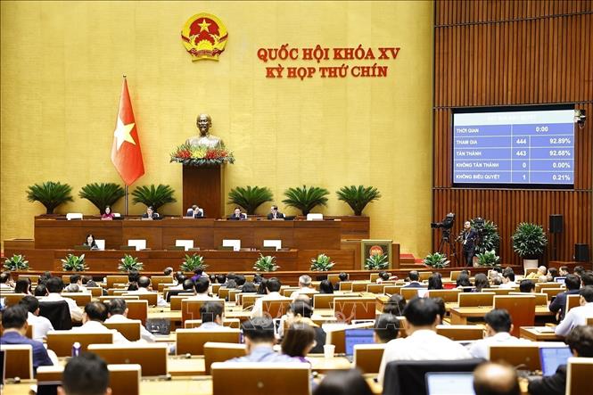 Quốc hội thông qua Nghị quyết về miễn thuế sử dụng đất nông nghiệp. Ảnh: Doãn Tấn - TTXVN