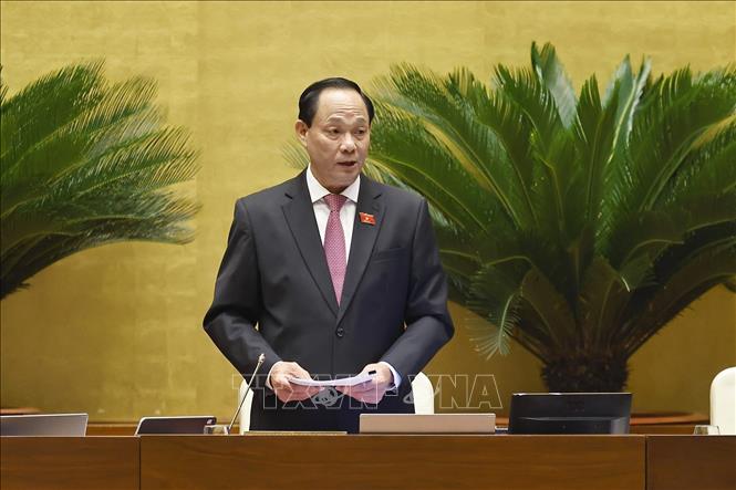 Phó Chủ tịch Quốc hội Trần Quang Phương phát biểu. Ảnh: Doãn Tấn - TTXVN
