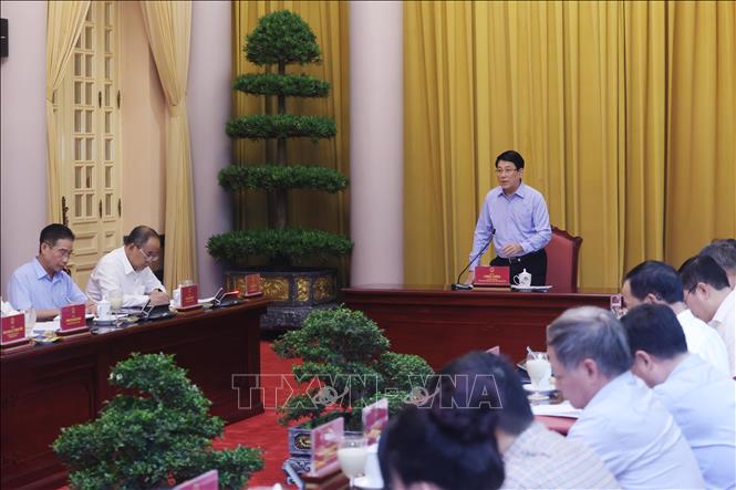 A view of the working session. VNA Photo: Lâm Khánh