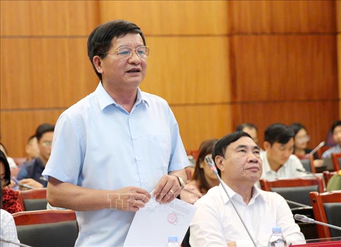 Đồng chí Lê Thành Đô, Chủ tịch UBND tỉnh Điện Biên phát biểu tại hội nghị. Ảnh: Trung Kiên - TTXVN