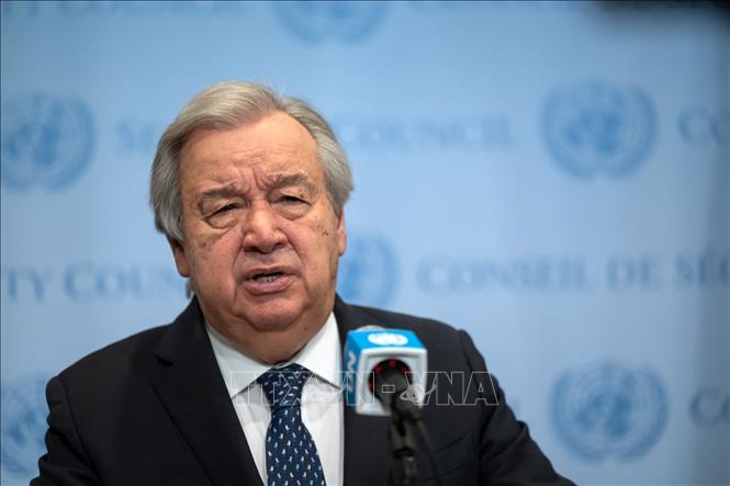 Tổng Thư ký LHQ Antonio Guterres bày tỏ quan ngại sâu sắc về hành động quân sự của Mỹ đối với các cơ sở hạt nhân của Iran, nhấn mạnh “đây là một bước leo thang nguy hiểm tại khu vực vốn đã ở bờ vực căng thẳng và là mối đe dọa trực tiếp tới an ninh và hòa bình quốc tế”. Ảnh: THX/TTXVN