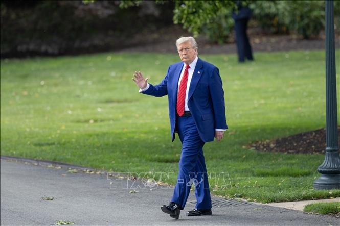 Tổng thống Mỹ Donald Trump tại Nhà Trắng, Washington, D.C. Ảnh: THX/TTXVN