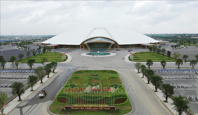 Trung tâm Triển lãm Việt Nam dự kiến trở thành điểm đến của các sự kiện chính trị, kinh tế, văn hóa, du lịch tầm quốc gia và quốc tế. Ảnh: Quốc Khánh - TTXVN
