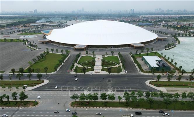 No Than (Magical bow) garden next to the turtle-shaped exhibition area. VNA Photo: Quốc Khánh