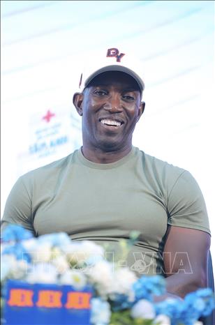 Danh thủ Dwight Yorke. Ảnh: Phạm Tuấn Anh - TTXVN
