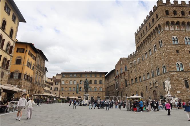Quảng trường Piazza della Signoria tại thành phố Florence. Ảnh: Dương Hoa - PV TTXVN tại Italy