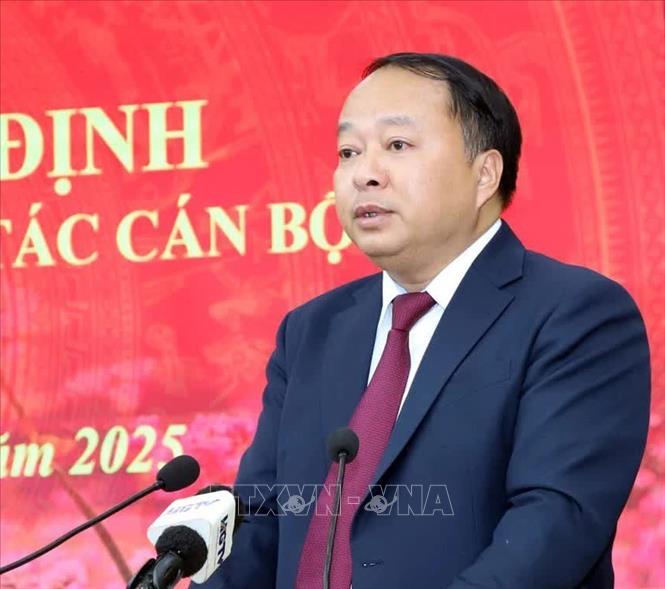 Ông Phan Huy Ngọc, Phó Bí thư Tỉnh ủy Tuyên Quang (mới) nhiệm kỳ 2020 - 2025 giữ chức vụ Chủ tịch Ủy ban nhân dân tỉnh Tuyên Quang (mới) nhiệm kỳ 2021 - 2026. Ảnh: TTXVN