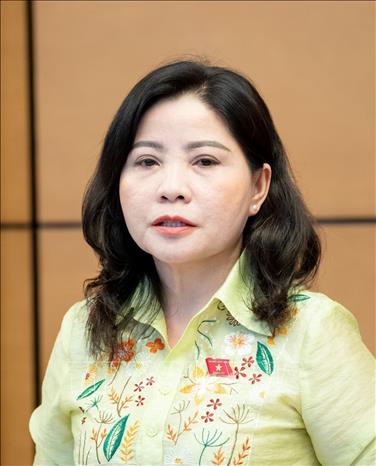 Bà Nguyễn Thị Thu Nguyệt, Tỉnh ủy viên, đại biểu Quốc hội khóa XV giữ chức vụ Phó Trưởng Đoàn đại biểu Quốc hội hoạt động chuyên trách khóa XV, phụ trách Đoàn đại biểu Quốc hội tỉnh Đắk Lắk. Ảnh: TTXVN