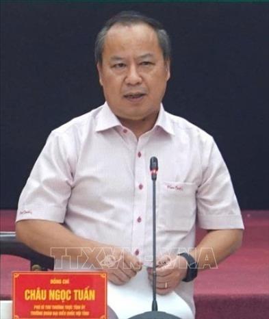 Ông Châu Ngọc Tuấn, Phó Bí thư Tỉnh ủy, đại biểu Quốc hội khóa XV, giữ chức vụ Trưởng Đoàn đại biểu Quốc hội khóa XV tỉnh Gia Lai. Ảnh: TTXVN phát