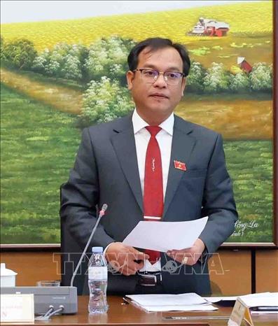Ông U Huấn, Ủy viên dự khuyết Trung ương Đảng, Phó Bí thư Thường trực Tỉnh ủy, đại biểu Quốc hội khóa XV, giữ chức vụ Trưởng Đoàn đại biểu Quốc hội khóa XV tỉnh Quảng Ngãi. Ảnh: Phạm Kiên - TTXVN