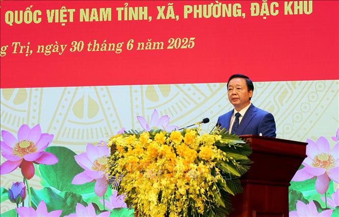 Phó Thủ tướng Trần Hồng Hà phát biểu chỉ đạo. Ảnh: Tá Chuyên – TTXVN