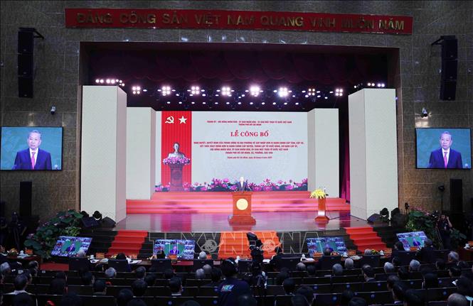 Tổng Bí thư Tô Lâm phát biểu chỉ đạo. Ảnh: Thống Nhất – TTXVN
