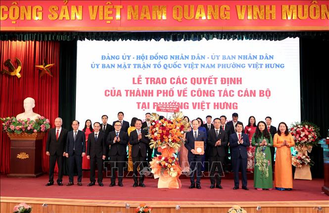 Phường Việt Hưng đã sẵn sàng vận hành chính quyền 2 cấp từ 1/7. Ảnh: Thành Phuơng – TTXVN