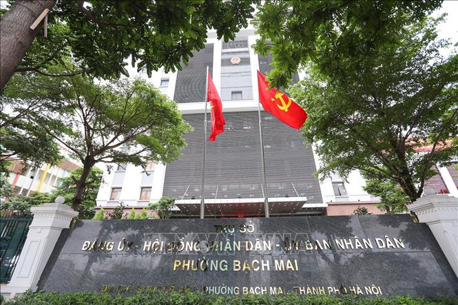 Phường Bạch Mai có địa chỉ tại số 33 Đại Cồ Việt. Ảnh: Khánh Hoà - TTXVN