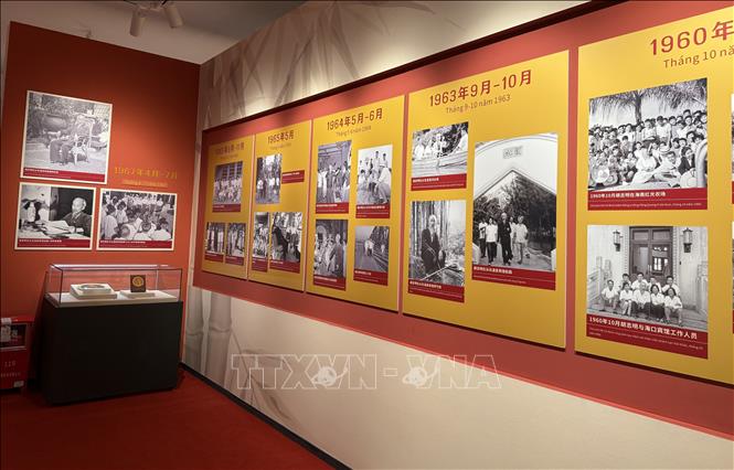 An exhibition on President Ho Chi Minh’s revolutionary career in China has been jointly held by the Guangdong Museum of Revolutionary History of China and the Ho Chi Minh Museum of Vietnam. VNA Photo: Mạc Luyện