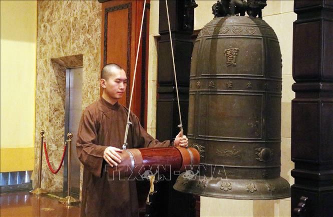 The rituals take place at Viet Nam Quoc Tu (Vietnam National Pagoda) in Ho Chi Minh City. VNA Photo: Minh Đức 