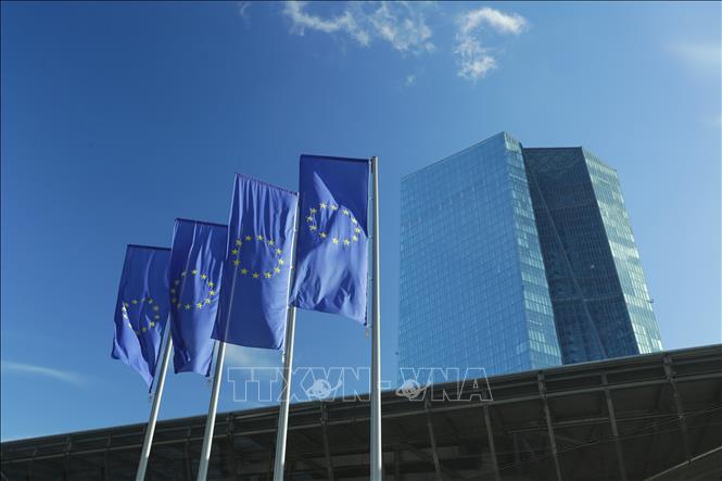 Trụ sở Ngân hàng Trung ương châu Âu (ECB) ở Frankfurt, Đức. Ảnh: THX/TTXVN 