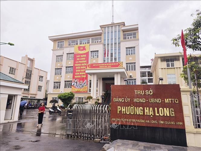 Trụ sở UBND phường Hạ Long (Quảng Ninh) tại tổ 6, khu 6A phường Hạ Long (Quảng Ninh). Ảnh: Thanh Vân- TTXVN