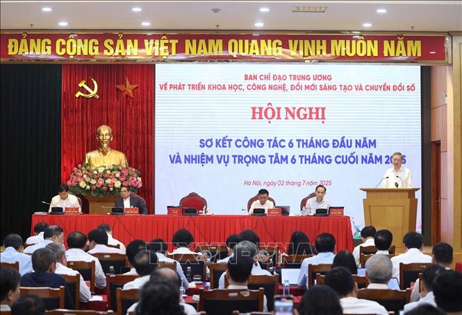 Tổng Bí thư Tô Lâm, Trưởng Ban Chỉ đạo Trung ương  phát biểu khai mạc. Ảnh: Thống Nhất – TTXVN