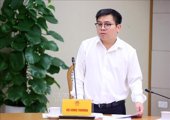 Thứ trưởng Bộ Công Thương Trương Thanh Hoài phát biểu. Ảnh: Văn Điệp – TTXVN