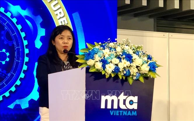 Bà Nguyễn Thị Kim Ngọc, Phó giám đốc Sở Công thương TP. Hồ Chí Minh, phát biểu tại Lễ khai mạc MTA Vietnam 2025. Ảnh: Mỹ Phương – TTXVN.