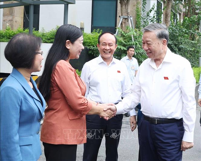 Tổng Bí thư Tô Lâm và các đại biểu. Ảnh: Thống Nhất – TTXVN