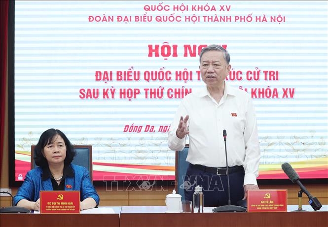 Tổng Bí thư Tô Lâm phát biểu. Ảnh: Thống Nhất – TTXVN