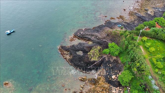 An aerial view of Ghenh Da Dia natural beauty. VNA Photo