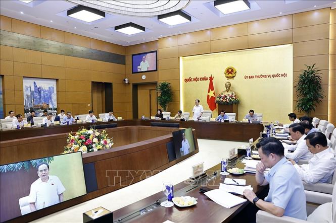 Chủ tịch Quốc hội Trần Thanh Mẫn phát biểu. Ảnh: Doãn Tấn - TTXVN