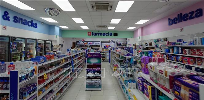 Trung tâm phân phối dược phẩm và các sản phẩm chăm sóc sức khỏe tại thủ đô Mexico City, Mexico. Ảnh: Phi Hùng - PV TTXVN tại Mexico