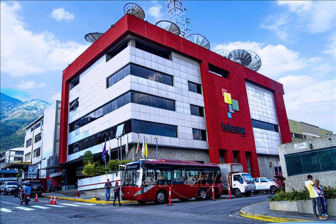 Trụ sở chính của TELESUR tại thủ đô Caracas, Venezuela. Ảnh: TTXVN phát