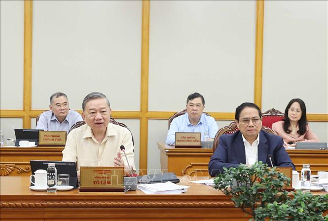 Tổng Bí thư Tô Lâm phát biểu. Ảnh: Thống Nhất -TTXVN