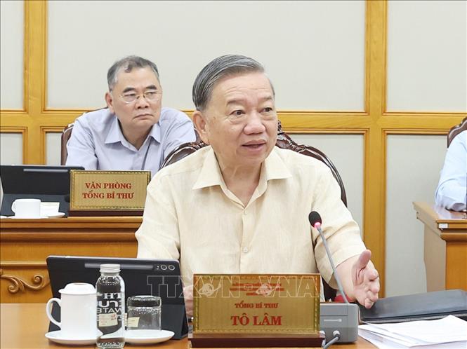 Tổng Bí thư Tô Lâm phát biểu. Ảnh: Thống Nhất -TTXVN