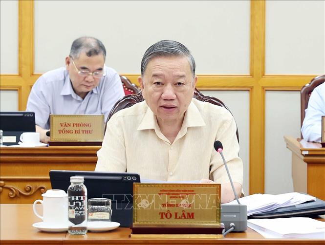 Tổng Bí thư Tô Lâm phát biểu. Ảnh: Thống Nhất -TTXVN