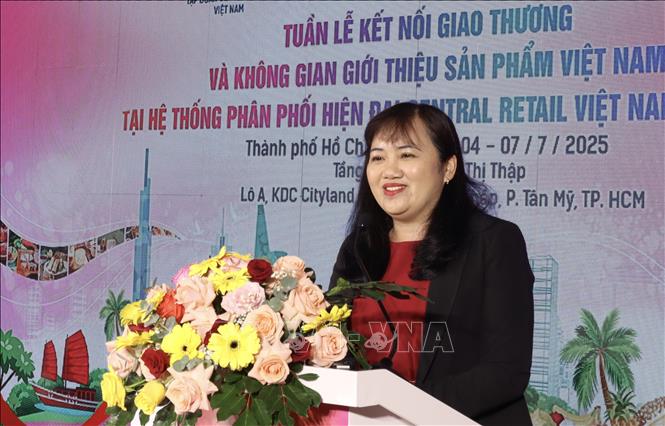 Bà Cao Thị Phi Vân, Phó Giám đốc ITPC phát biểu tại buổi lễ. Ảnh: Xuân Anh - TTXVN