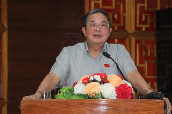 Phó Chủ tịch Quốc hội Nguyễn Đức Hải phát biểu tại hội nghị. Ảnh: Đoàn Hữu Trung-TTXVN