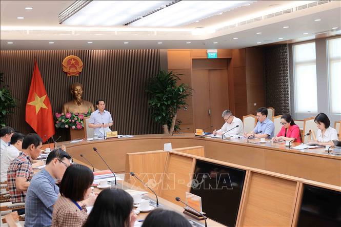 Phó Thủ tướng, Bộ trưởng Bộ Ngoại giao Bùi Thanh Sơn, Tổ trưởng Tổ Chỉ đạo số 6 phát biểu chỉ đạo. Ảnh: An Đăng - TTXVN
