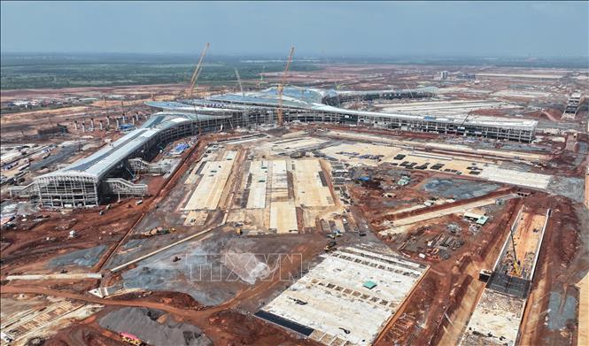 Nhà ga hành khách sân bay Long Thành. Ảnh: Công Phong - TTXVN