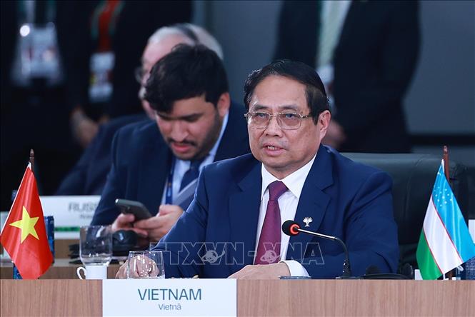 Thủ tướng Phạm Minh Chính phát biểu tại Phiên thảo luận cấp cao 