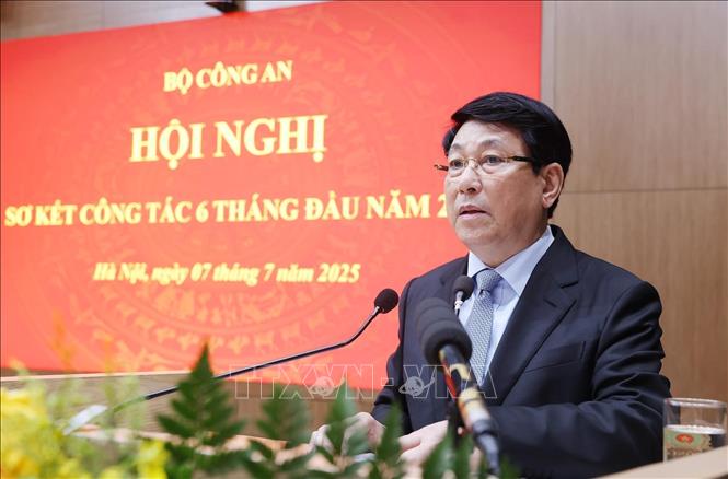 Chủ tịch nước Lương Cường phát biểu chỉ đạo. Ảnh: Lâm Khánh - TTXVN