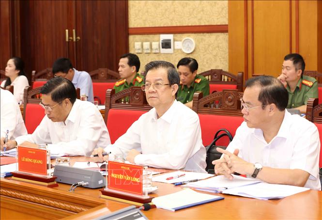 Đại biểu tham dự Phiên họp thứ 28 Ban Chỉ đạo Trung ương về phòng, chống tham nhũng, lãng phí, tiêu cực. Ảnh: Phương Hoa - TTXVN